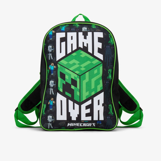 Kids Minecraft GO Backpack Black/Green