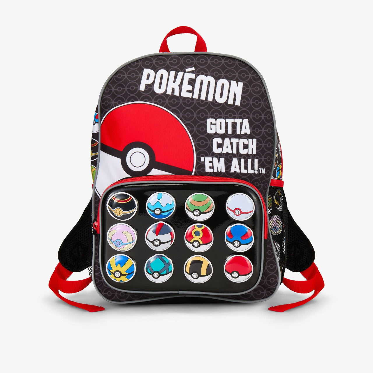 Kids Pokeball Backpack Black Combination