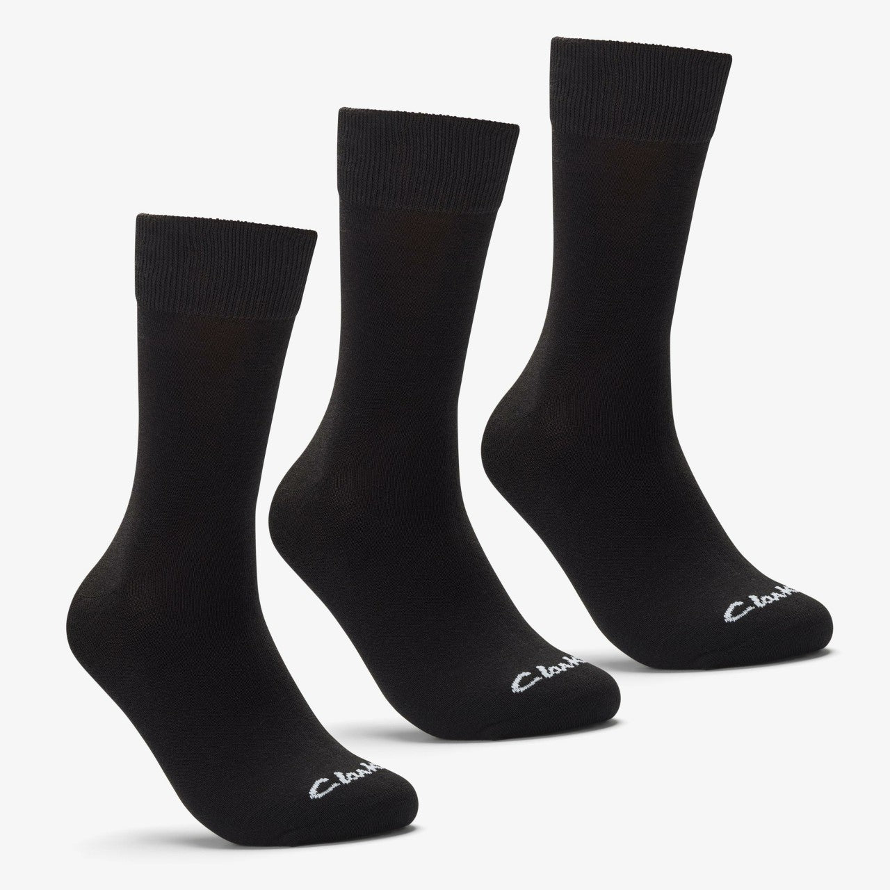 Men 3 Pack Socks Size 6-11 Black Black