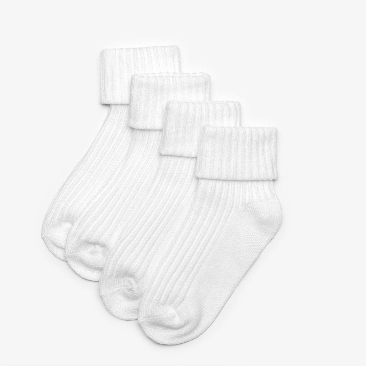 Kids White Socks 4 Pack 1 - 2 Years White