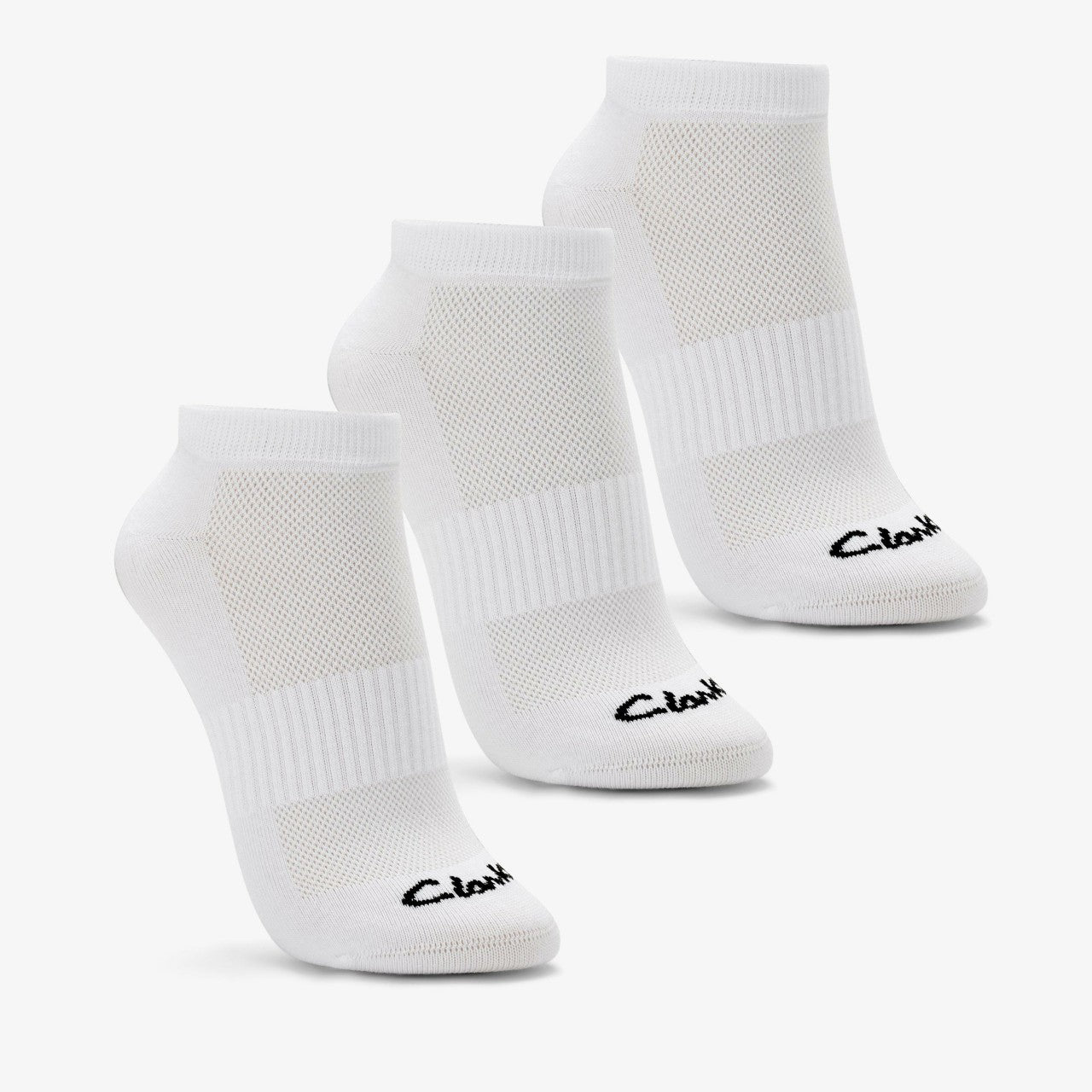Women Sports Ankle Socks 3 Pack Size 2-8 White