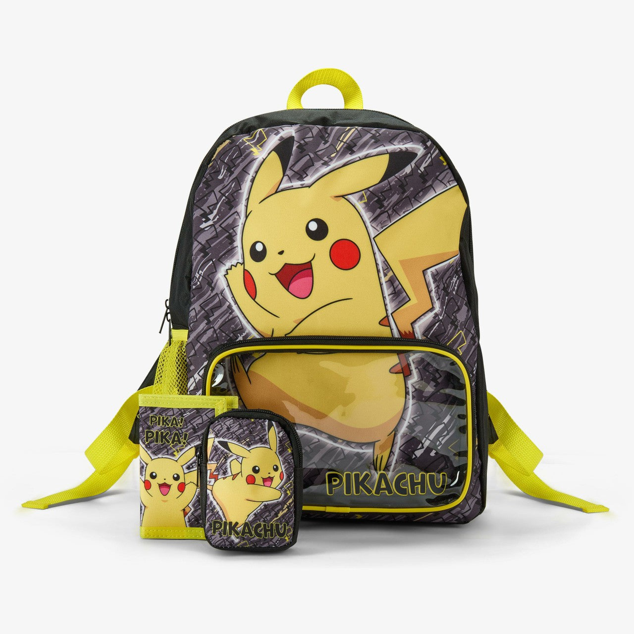 Kids Pokemon Backpack Set Black Combination
