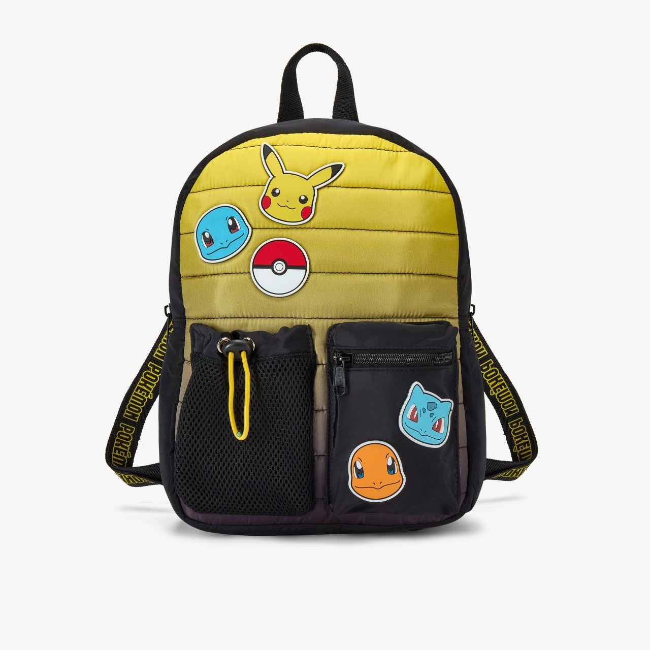 Kids Pokemon Quilt Backpack Black Combination